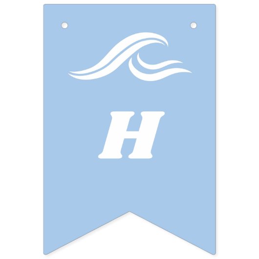 Bannière À Fanions Le Surf Anniversaire, Le Big One (Deuxième drapeau)