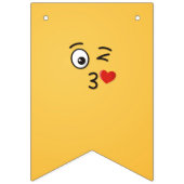 Bannière À Fanions Le visage Jetant un baiser (Troisième drapeau)