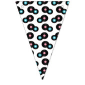 Bannière À Fanions les années 50 Rock n Roll Bunting. (Deuxième drapeau)