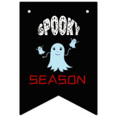 Bannière À Fanions Les fantômes d'Halloween (Premier drapeau)