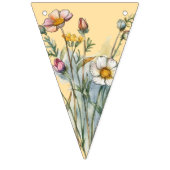 Bannière À Fanions Les fleurs sauvages t'aiment maman (Premier drapeau)