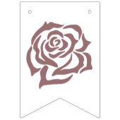 Bannière À Fanions Lesbiennes Mariées Regency Rose Roses (Premier drapeau)