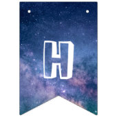 Bannière À Fanions L'espace Joyeux anniversaire (Deuxième drapeau)