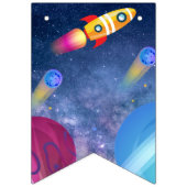Bannière À Fanions L'espace Joyeux anniversaire (Premier drapeau)