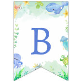 Bannière À Fanions L'été sous le Baby shower marin (Deuxième drapeau)