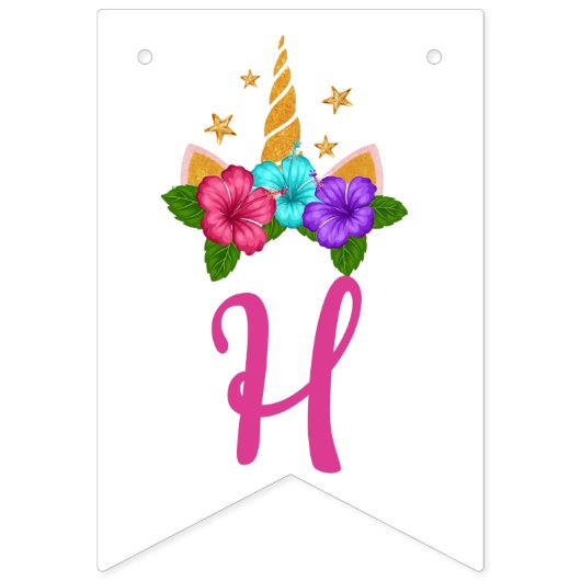 Bannière À Fanions Licorne (Deuxième drapeau)