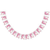 Bannière À Fanions Licorne rose (Tout)