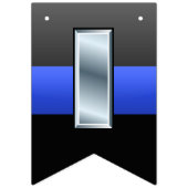 Bannière À Fanions Lieutenant mince Promotion de Blue Line (Premier drapeau)