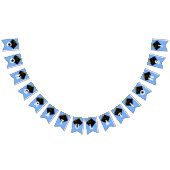 Bannière À Fanions Light Blue Graduation Félicitations Idée de fête (Tout)