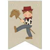 Bannière À Fanions Lil' Buckaroo (cheveux bruns) (Premier drapeau)