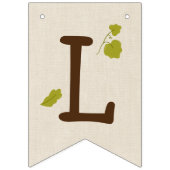 Bannière À Fanions Lil Citrouille Baby shower (Troisième drapeau)