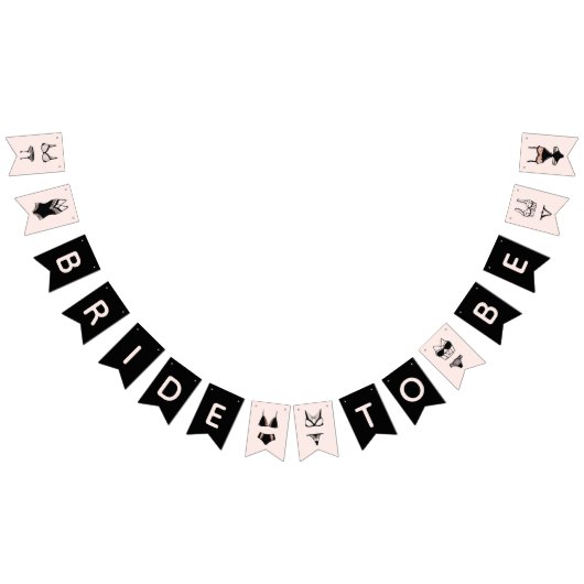 Bannière À Fanions Lingerie de Mariée à Marier Enterrement de Vie de (Tout)