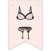Bannière À Fanions Lingerie de Mariée à Marier Enterrement de Vie de (Premier drapeau)