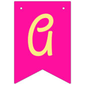 Bannière À Fanions Little Cutie Tangerine fête d'anniversaire (Troisième drapeau)