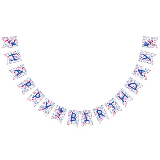 Bannière À Fanions Little Firecracker 4 juillet fête d'anniversaire (Tout)
