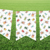 Bannière À Fanions Little Lovebugs Watercolor Beetles Party