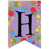 Bannière À Fanions Little Party Monster and confetti Anniversaire Par (Deuxième drapeau)