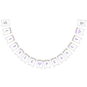 Bannière À Fanions Little Peanut Elephant Baby shower fête d'annivers