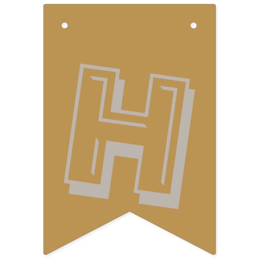 Bannière À Fanions L'or et l'argent Bonne année (Deuxième drapeau)