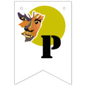 Bannière À Fanions Loup de Lune, Halloween (Deuxième drapeau)