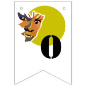 Bannière À Fanions Loup de Lune, Halloween (Troisième drapeau)