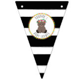 Bannière À Fanions L'ours de Boho barre le baby shower (Troisième drapeau)