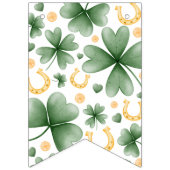 Bannière À Fanions Lucky One Shamrock First Birthday Banner (Premier drapeau)