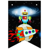 Bannière À Fanions Lune Marche HEUREUSE ANNIVERSAIRE (Premier drapeau)