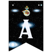 Bannière À Fanions Lune Marche HEUREUSE ANNIVERSAIRE (Troisième drapeau)