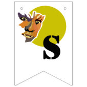 Bannière À Fanions Lune Wolf, Halloween (Premier drapeau)