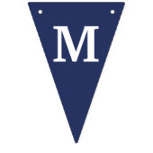 Bannière À Fanions M. Onederful Banner Navy & Silver avec 1 (Troisième drapeau)