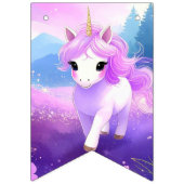 Bannière À Fanions Magique Unicorn fête d'anniversaire (Premier drapeau)