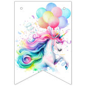 Bannière À Fanions Magique Unicorn fête d'anniversaire (Premier drapeau)