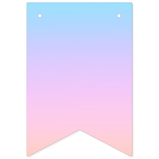 Bannière À Fanions Magnificent Pastel Rainbow Wedding (Deuxième drapeau)