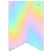 Bannière À Fanions Magnificent Pastel Rainbow Wedding (Premier drapeau)