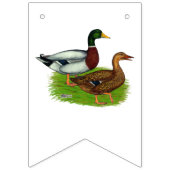 Bannière À Fanions Mallard Drake et Duck (Premier drapeau)