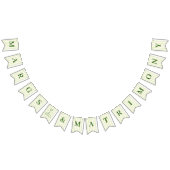 Bannière À Fanions Margs et Matrimony rayé vert (Tout)