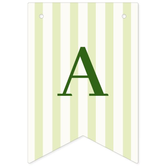 Bannière À Fanions Margs et Matrimony rayé vert (Deuxième drapeau)