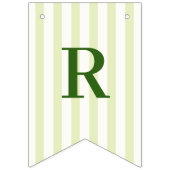 Bannière À Fanions Margs et Matrimony rayé vert (Troisième drapeau)