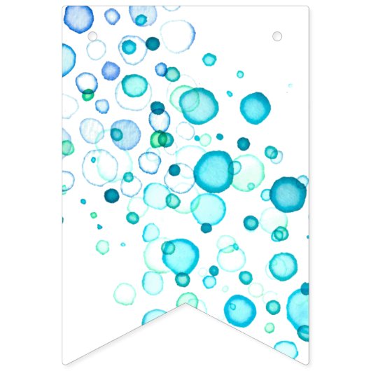 Bannière À Fanions Mariage aquarelle (Deuxième drapeau)