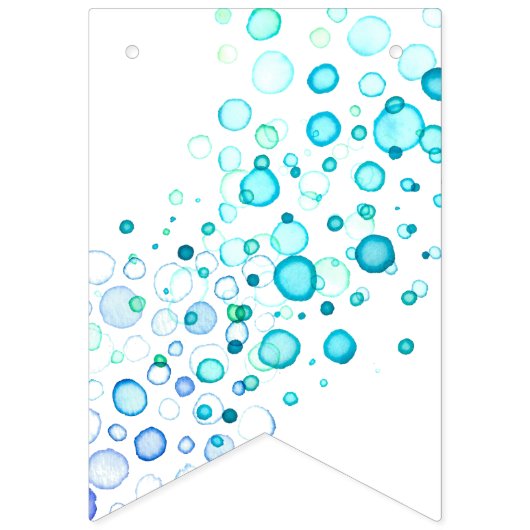 Bannière À Fanions Mariage aquarelle (Premier drapeau)