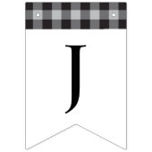 Bannière À Fanions Mariage blanc noir blanc blanc blanc classique Buf (Troisième drapeau)