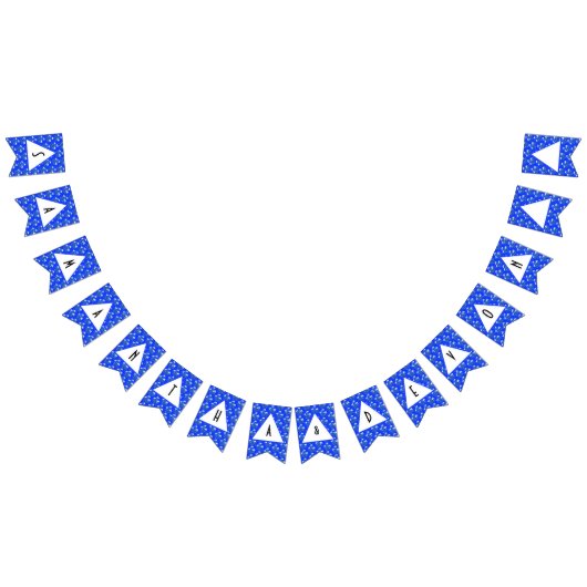 Bannière À Fanions Mariage Blue Crocus (Tout)