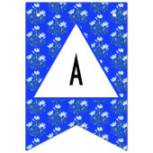 Bannière À Fanions Mariage Blue Crocus (Deuxième drapeau)