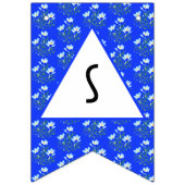 Bannière À Fanions Mariage Blue Crocus (Premier drapeau)