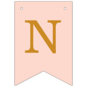 Bannière À Fanions Mariage Blush rose Golden Bride Noms de chambre si (Troisième drapeau)