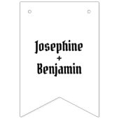 Bannière À Fanions Mariage Couple Biker personnalisé (Deuxième drapeau)