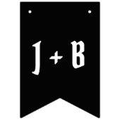 Bannière À Fanions Mariage Couple Biker personnalisé (Deuxième drapeau)