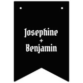 Bannière À Fanions Mariage Couple Biker personnalisé (Deuxième drapeau)