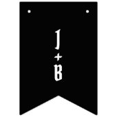 Bannière À Fanions Mariage Couple Biker personnalisé (Deuxième drapeau)